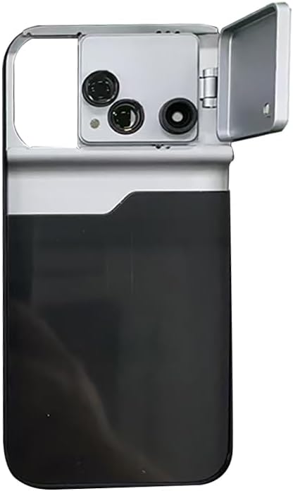 BGNing Phone Lens Case for 16 PRO/16 PRO MAX 10x Macro 180° Fisheye 2X Telephoto Lens Mobile Phone Cover 3 in 1 (for 16PRO MAX)