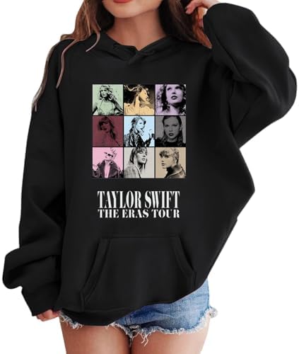 Sweatshirts for Teen Girls Fashion Concert Graphic Print Hoodies Long Sleeve Cute Girl Concert Pullover Sweatshirt Tops