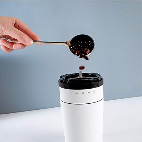 Tragbare Kaffeemaschine, Edelstahl, elektrisches Schleifen, Einhandbecher, 250 ml, Mini-Home-Outdoor-Kaffeekannenmühle… – Bild 8