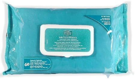 Nice Pak Hygea Adult Wash Cloths, 1-Ply, 8" x 12", White - Includes Nine Packs of 60 Towels.