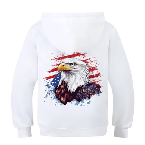 Sweat capuche imprimé 3D faucon résistant enfants 8-10Y - 2