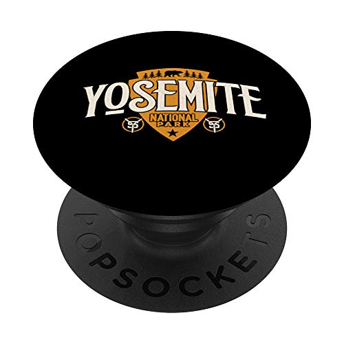 National Park Yosemite Vintage outdoor hiking shirt PopSockets Supporto e Impugnatura per Smartphone e Tablet