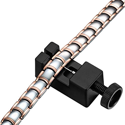 Abuzitos Pure Titanium Magnetic Bracelet Adjustable Solid Steel Super Light Wide Magnetic Therapy Bracelets Double Row Magnet For Men #TOP5