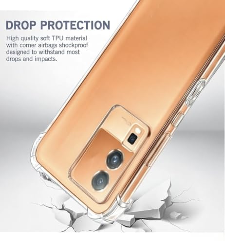 Image of Lustree Compatible with iQOO Neo 7 Pro 5G Back Cover| Clear + TPU Case with 4 Corner Air Cushion Protection & Camera Protection | Slim& Stylus Cover for iQOO Neo 7 Pro 5G