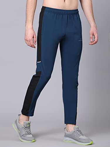Image of Dpassion Regular fit Running Track Pants for Men with Zipper Pocket | Lowers for Men |Sports Track Pant for Men Polyester