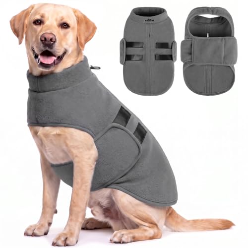 Image of XXL Dog Sweater, Soft Big Dog Fleece Sweater for Winter, Easy On Pullover
