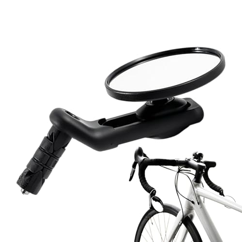 Bike Rear View Mirror | 360 Degree Rotatable Adjustable Universal Wide Angle Lens,Motorcycles Bar End Mirrors | for Outdoor Commuting Road Motorcycle Mountain Scooter Riding Rowing Motorbike Camping