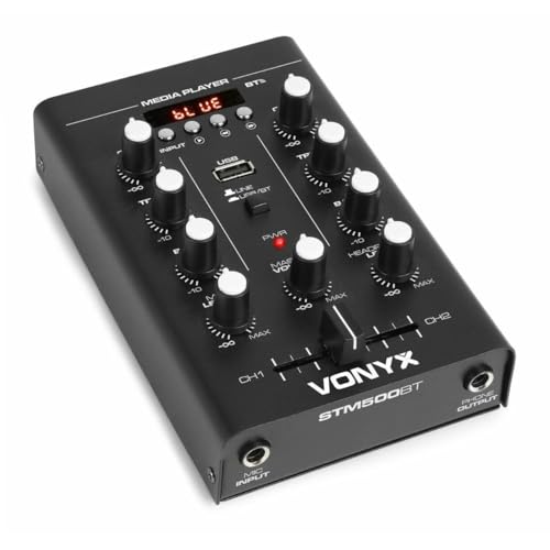 Vonyx STM500BT Kompakt DJ-Mischer mit Bluetooth
