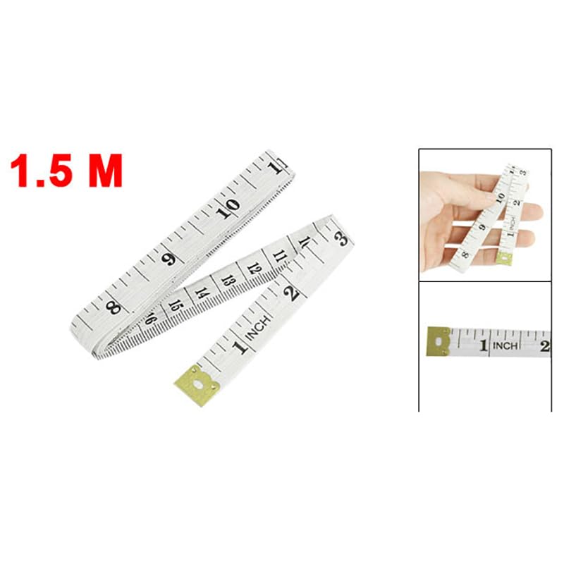Regla de medición Corporal de 1,5 M y 60 Pulgadas, Cinta métrica de Costura a Medida, Regla Flexible Suave, Regla de costurera, Cinta métrica