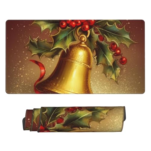 Grand tapis de bureau sapin de Noël pour décorer son espace informatique en hiver