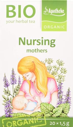 Apotheke Bio Nursing Tea for Breastfeeding Mothers Stimulating Mothers Milk 20 x 1.5g Tea Bags