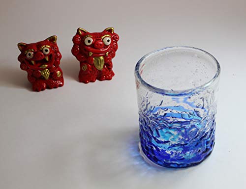 キャッスルエンタープライズ 珊瑚風グラス(大) 水&青