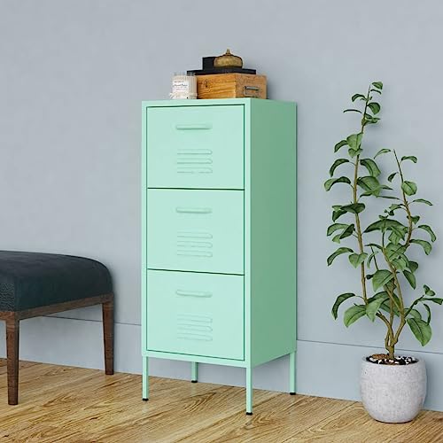 UJCHVHN Gabinete de almacenamiento, color menta, 42,5 x 35 x 101,5 cm, armarios de almacenamiento y taquillas