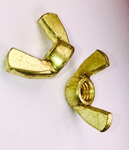 Serval Products 10-24 Wing Nut Solid Brass Butterfly Nut Pack Of 15 Pcs #TOP3