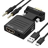 Solution Pour Écrans Anciens : Utilisez cet adaptateur vga vers hdmi pour ancien pc vers tv afin de relier vos équipements analogiques. C'est une option si vous cherchez un adaptateur hdmi pour tv dont la prise ne fonctionne plus en entrée directe. L'adaptateur vga mâle vers hdmi femelle avec alimentation pour moniteur hdtv connecte les ordinateurs vieillissants aux téléviseurs récents.