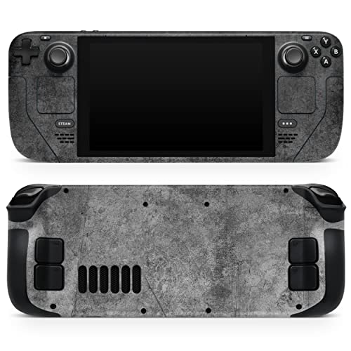 Design Skinz - Compatible with Steam Deck - Skin Decal Protective Scratch-Resistant Removable Vinyl Wrap Cover - Scratched Metal Fab