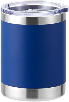 304 Stainless Steel 10oz Volume Adult Children Cup with Lid Tumbler Mug Cups for Water, Milk, Juice, Tea, Coffee, Drinks Dark Blue