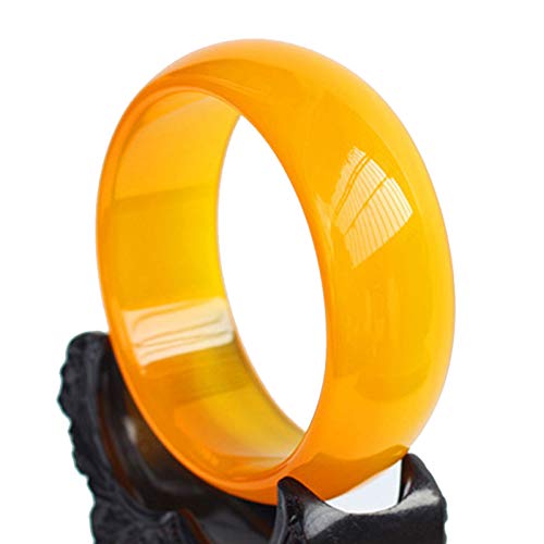 Bracelet en jade jaune pour femme, jonc en agate naturelle LYFHJD élégance au quotidien