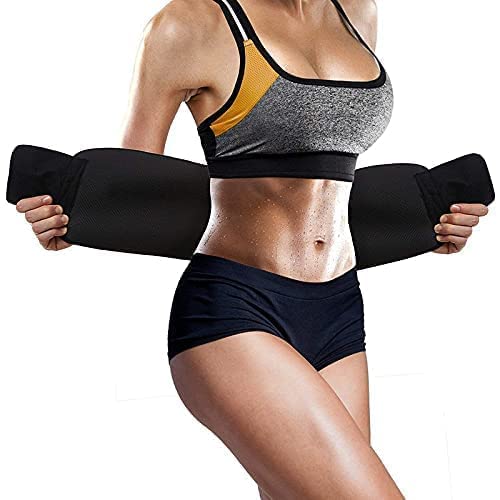 MALAN Weight Loss Hot Slimming Belt for Men, Women Belly Sweat Slim Belt Neoprene Fat Burning Sauna Waist Trainer Healthy Sweat, Weight Loss, Lower Back Posture Black (Free Size) (B0C25CVPQP) Amazon Price History, Amazon Price Tracker