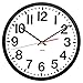 TempusÂ® Contemporary Wall Clock, Battery Operated, Silent, Black and White, 13in