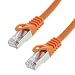 Produktbild Netzwerkkabel S/FTP PIMF Cat. 7; 0,25 Meter; Patchkabel für Gigabit Ethernet; Seki; orange