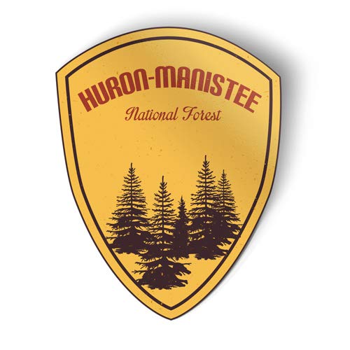 Squiddy Huron Manistee National Forest Hiking Camping - Vinyl Sticker (7