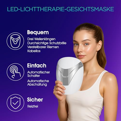 Lichttherapie-Maske Voyor für Hautpflege mit LED-Technologie
