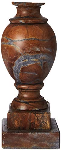 Image of Royal Designs Crackle Alabaster Mini Lamp & White Bell Lampshade