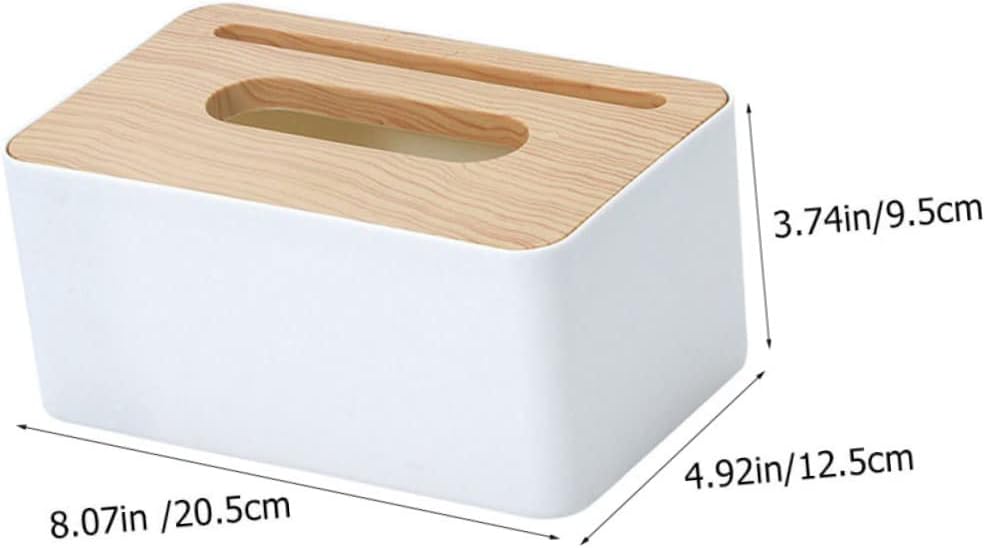 Tissue Box Decorative Cover Xmas PET White for Home Hotel Use image 5