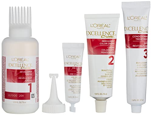 Image of L'Oreal Paris Excellence Creme Triple Protection Hair Color, Light Auburn (Warmer) [6R] 1 ea (Pack of 3)
