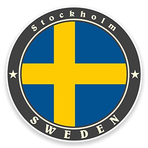 Stockholm Sweden Round Metal 0.75" Lapel Pin Hat Shirt Pin Tie Tack Pinback2
