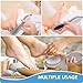 3 Pcs 4 in 1 Foot Brush for Use in Shower with Pumice Stone, Foot Rasp and Sandpaper, Foot Scrubber Brush for Feet, Dead Skin Remover for Foot Care