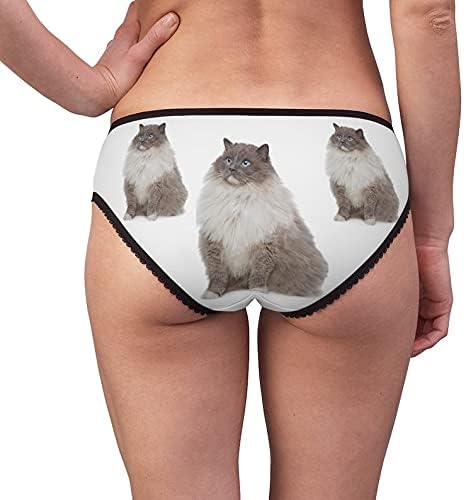 SpreadPassion Ragdoll Cat Panties, Ragdoll Cat Underwear, Briefs, Cotton Briefs, Funny Underwear, Panties For Women