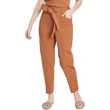 A New Day Women's High-Rise Tapered Ankle Tie-Front Pants -