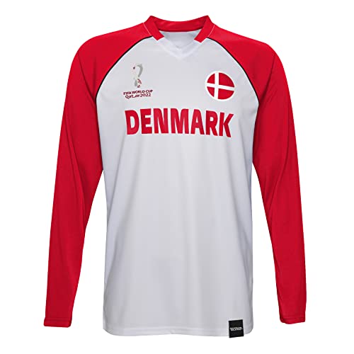 Outerstuff Mens FIFA World Cup Classic Third Short Sleeve Jersey, White-Red, Medium