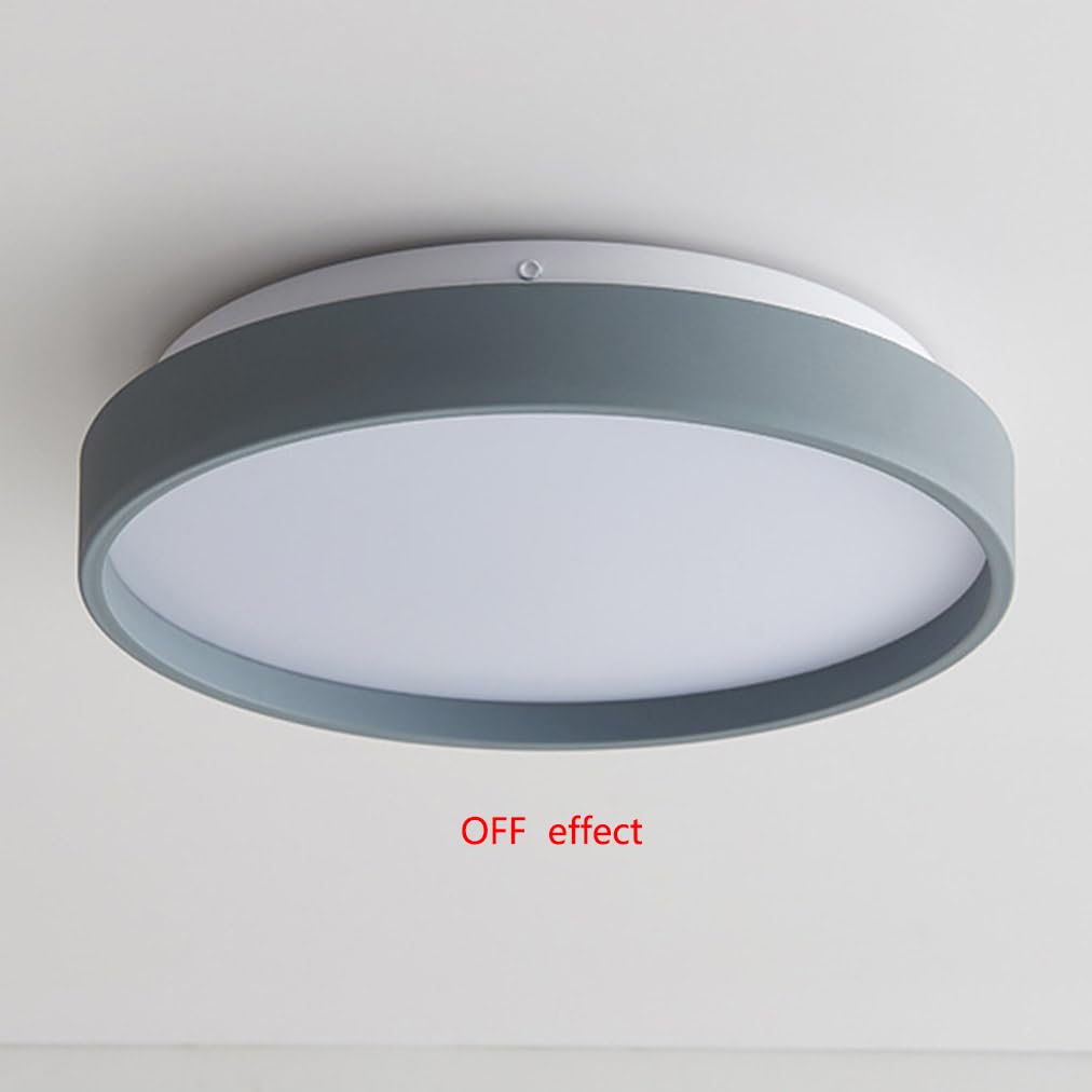 Okrągła wpuszczana lampa sufitowa Kreatywny design z akrylowym kloszem Trójkolorowy matowy panel świetlny Ultracienka nowoczesna lampa przewodowa do sypialni i kuchni,
