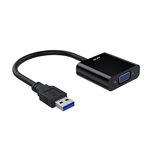 Superior 3.0 USB to VGA Adapter, External Video Card Multi Screen Display Adapter Converter Supports Max Resolution 1080p for Windows 7, 8, 8.1, 10 (Black)