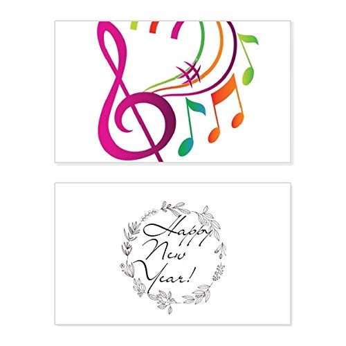 Tarjeta de felicitación de Año Nuevo para decorar tu hogar y enviar bendiciones en inglés