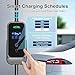 Level 2 EV Charger, 32A 240V Electric Car Charger for SAE-J1772 EVs, Indoor/Outdoor Portable EV Chargers with 25FT Cable, NEMA 14-50 Plug, Adjustable Current & Schedule Charging Time