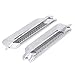 2pcs Car Side Air Vent Trim Cover, Universal Mesh Vent Air Flow Fender Intake Grille Vent Net Cover Decoration Sticker (Silver)