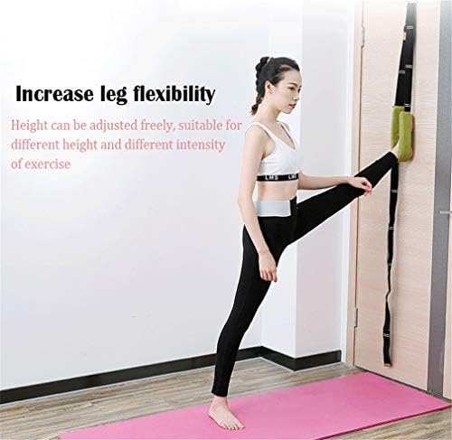 Original Multi-purpose Waist Exercise Band - Waist Back Bend Assist Trainer Flexibility & Yoga Stretching Leg Stretcher Strap w/Door Anchor for Dance Gymnastics Training Fitness Workout Pilates Ballet