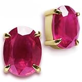 K18 大粒 天然 一粒 ルビー 3.0ct ペア ピアス ゴールド各色 スタッド レディース 4本爪 オーバルカット 上質天然石 計3カラット 1.5カラット 18K 18金 ホワイト イエロー ピンク YG WG PG ダブルロックキャッチ 7月誕生石 ブライダル 品質保証書付 p-133 (ホワイトゴールド)