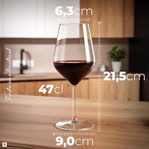 TUNDRA - Set 6 CALICI in PLASTICA da Vino e Cocktail | EVENT 47 cl. | INFRANGIBILI, in Tritan® (Plastica Rigida), BPA-Free, Riutilizzabili e Lavabili in Lavastoviglie, Trasparenti, per VINO, SPRITZ - immagine 6