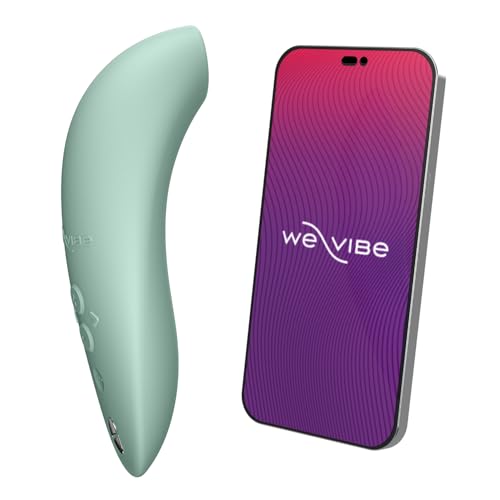 We-Vibe Melt 2 Clitoris Vibrator | Clitoral Stimulator Adult Sex Toys for Women | Clit Sucker Female Personal Massager | App Control Suction Masturbator | 12 Intensities & 6 Sucking Patterns | Sage