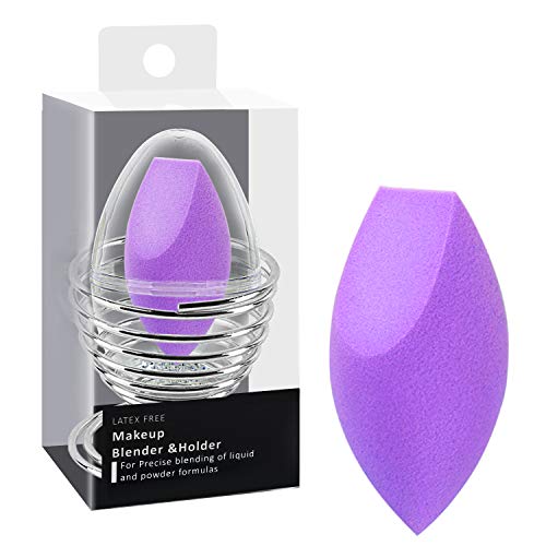 Makeup Sponge Set Beauty Foundation Blending Sponge, Flawless for Foundations, Powders & Creams with 1 Beauty Sponge Travel Case +1 Sponge Holder Stand