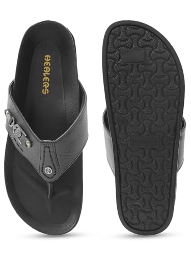 Image of Liberty Healers CSS-28E Casual Slipper For Men With PU Sole | Comfortable and Lightweight | Trendy Design | Soft Insole | Stylish Footwear and Cushioned Footbed