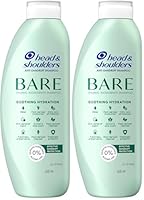 Head & Shoulders BARE Soothing Hydration Minimal Ingredients Anti Dandruff Shampoo 400ml (Pack of 2)