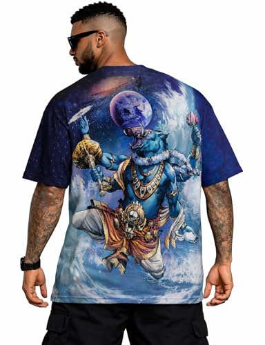 Image of Shiva, Krishna, Hanuman, Kali, Ram and Ravana, Ramayan, Bagavath Githa, Buddha Religious, Spiritual, Hindu Gods T-Shirts