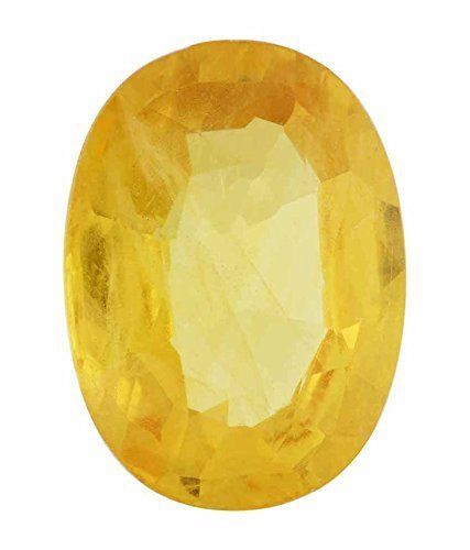 Saphir jaune certifié de laboratoire 6,60 carats pour votre bien-être
