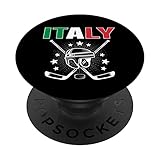 Italien Eishockey-Liebhaber Trikot – italienische Hockey-Team-Fans PopSockets mit austauschbarem PopGrip